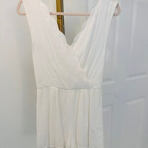 Trixxi Ivory Sleeveless Romper